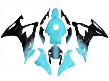 Wholesale 2019-2022 BMW S1000RR Motorcycle Fairings - Light Blue Black