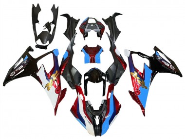 Wholesale 2019-2022 BMW S1000RR Motorcycle Fairings - Black Red Blue