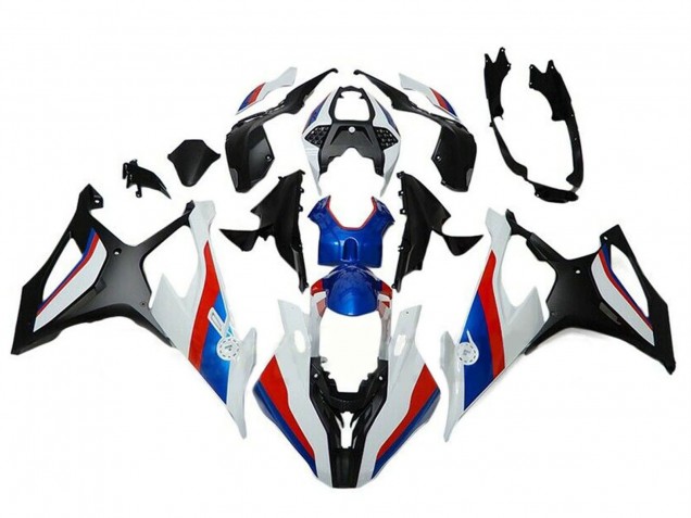 2019-2022 BMW S1000RR Motorcycle Fairings - Black White Red Blue