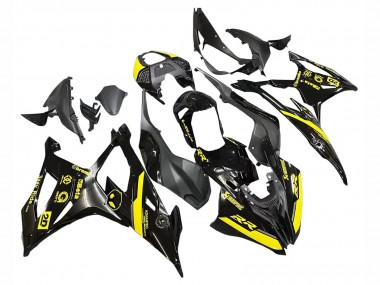 Wholesale 2019-2022 BMW S1000RR Motorcycle Fairings - Glossy Black Yellow