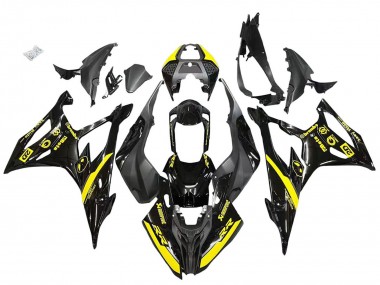 Wholesale 2019-2022 BMW S1000RR Motorcycle Fairings - Glossy Black Yellow