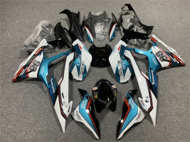 Wholesale 2019-2022 BMW S1000RR Motorcycle Fairings - Blue Red White Motul 98