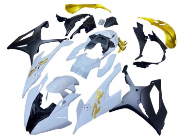 Wholesale 2019-2022 BMW S1000RR Motorcycle Fairings - White Gold