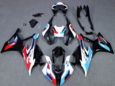 Wholesale 2019-2022 BMW S1000RR Motorcycle Fairings - Black White Blue