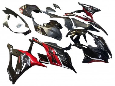 Wholesale 2019-2022 BMW S1000RR Motorcycle Fairings - Black Dark Red