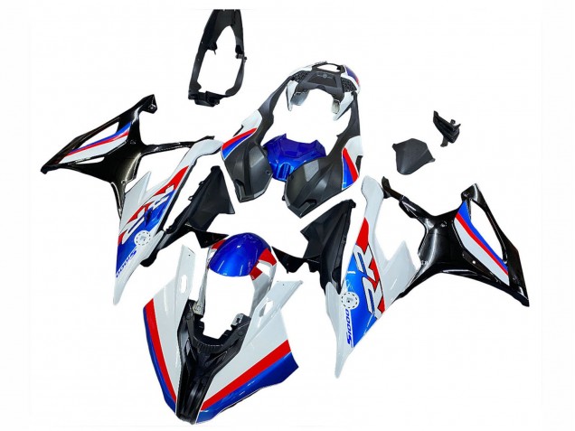 2019-2022 BMW S1000RR Motorcycle Fairings - White Blue Red
