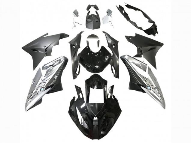2017-2018 BMW S1000RR Motorcycle Fairing - Silver Black