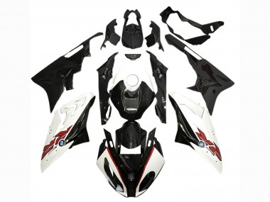 Wholesale 2017-2018 BMW S1000RR Motorcycle Fairings - White Glossy Black