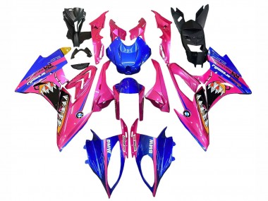Wholesale 2017-2018 BMW S1000RR Motorcycle Fairings - Pink Blue Yellow Shark