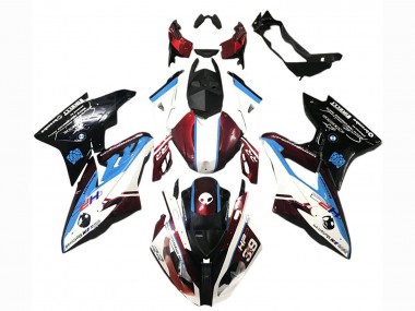 Wholesale 2017-2018 BMW S1000RR Abs Fairings - White Blue Red Glossy Black