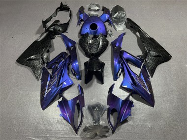 Wholesale 2017-2018 BMW S1000RR Motorcycle Fairings - Blue Black Forged Carbon Fiber