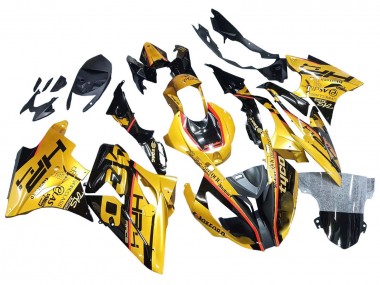 Wholesale 2017-2018 BMW S1000RR Motorcycle Fairings - Gold Black Tyco