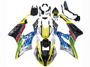 Wholesale 2017-2018 BMW S1000RR Motorcycle Fairings - Yellow Blue Red Green Black VR