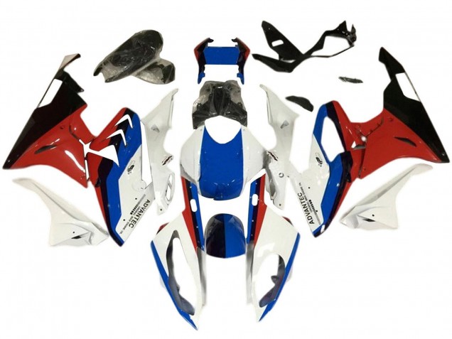 2015-2016 BMW S1000RR Motorcycle Fairing - White Red Blue Black