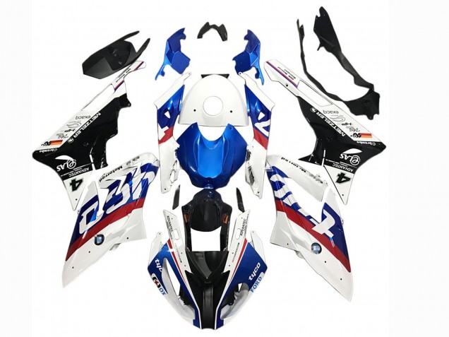 2015-2016 BMW S1000RR Motorcycle Fairings - White Red Blue Black Tyco