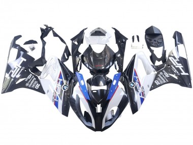 Wholesale 2015-2016 BMW S1000RR Motorcycle Fairings - White Blue Black Carbon Fiber