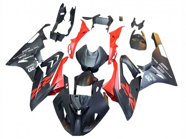 2015-2016 BMW S1000RR Motorcycle Fairings - Matte Black Red