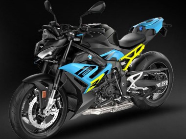 Wholesale 2021-2025 BMW S1000R Motorcycle Fairings - Black Light Blue Yellow
