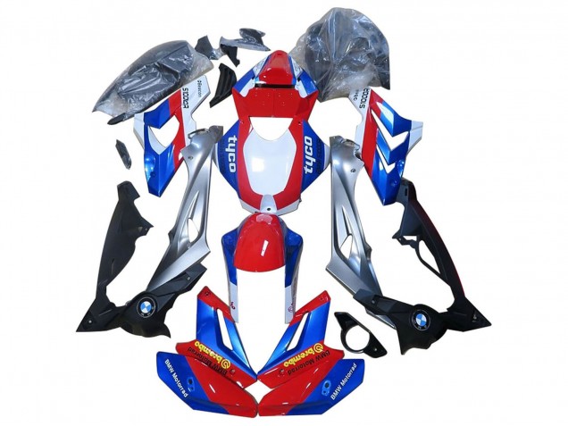 2014-2016 BMW S1000R Motorcycle Fairings - Red Blue