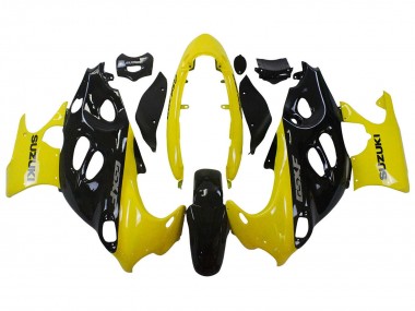 Wholesale 2004-2006 Suzuki GSX600F/GSX750F Motorcycle Fairings - Glossy Black Yellow