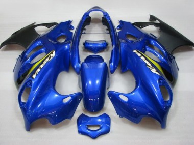 Wholesale 2004-2006 Suzuki GSX600F/GSX750F Motorcycle Fairings - Blue Yellow Matte Black Katana