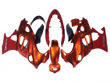 Wholesale 2004-2006 Suzuki GSX600F/GSX750F Motorcycle Fairings - Burnt Orange White Logo
