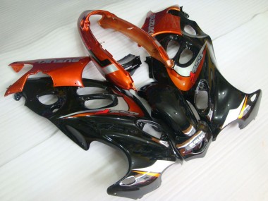 Wholesale 2004-2006 Suzuki GSX600F/GSX750F Motorcycle Fairings - Glossy Black Orange