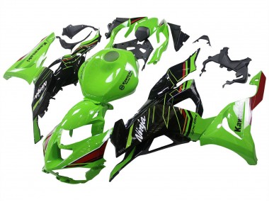 Wholesale 2023-2025 Kawasaki ZX6R Motorcycle Fairings - Green Black