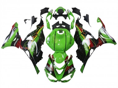Wholesale 2023-2025 Kawasaki ZX6R Motorcycle Fairings - Green Black Red Yellow Dunlop