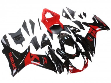Wholesale 2011-2024 Suzuki GSXR 600 / GSXR 750 Motorcycle Fairing Kits - Red Glossy Black