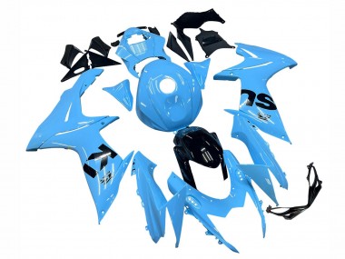 Wholesale 2011-2024 Suzuki GSXR 600 / GSXR 750 Motorcycle Fairings - Light Blue Black