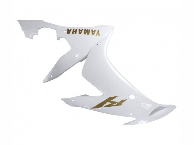 2004-2006 Yamaha YZF 1000 R1 Motorcycle Fairings - White Gold Decals