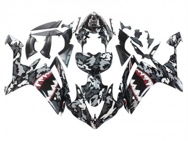 Wholesale 2007-2008 Yamaha YZF 1000 R1 Motorcycle Fairings - Grey White Camouflage Shark