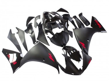 Wholesale 2009-2011 Yamaha YZF 1000 R1 Motorcycle Fairing - Matte Black Red Decal