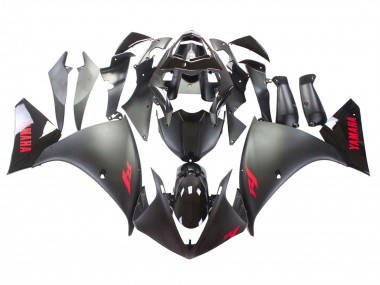 Wholesale 2009-2011 Yamaha YZF 1000 R1 Motorcycle Fairing - Matte Black Red Decal