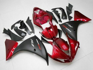 Wholesale 2009-2011 Yamaha YZF 1000 R1 Motorcycle Fairings - Red Matte Black