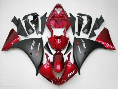 Wholesale 2009-2011 Yamaha YZF 1000 R1 Motorcycle Fairings - Red Matte Black