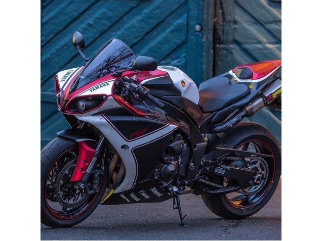 2009-2011 Yamaha YZF 1000 R1 Motorcycle Fairings - Red White Matte Black