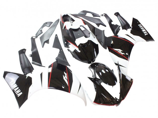 2012-2014 Yamaha YZF 1000 R1 Motorcycle Fairing - White Red Glossy Black