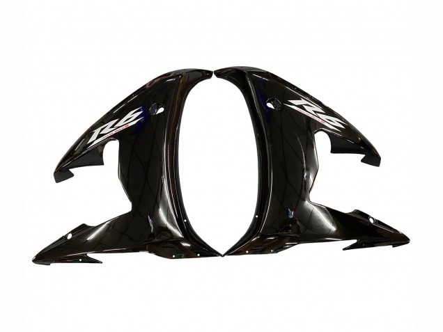 2003-2004 Yamaha YZF R6 Motorcycle Fairings - Glossy Black White Decals