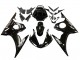 2003-2004 Yamaha YZF R6 Motorcycle Fairings - Glossy Black White Decals