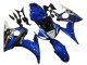 2003-2004 Yamaha YZF R6 Motorcycle Fairings - Blue White Glossy Black Yamalube