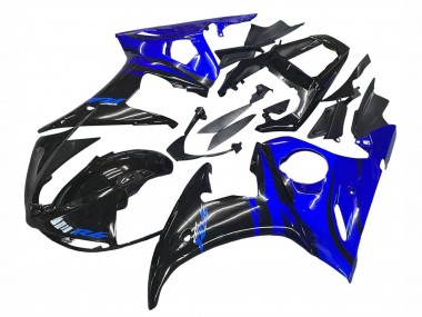 Wholesale 2006-2009 Yamaha YZF R6S Motorcycle Fairings - Blue Glossy Black