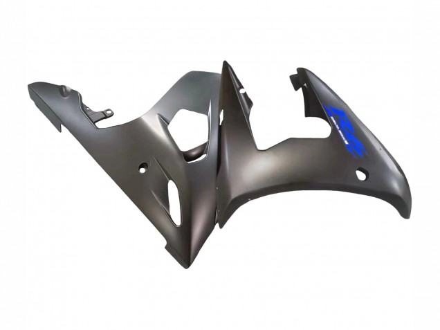 2003-2004 Yamaha YZF R6 Motorcycle Fairings - Matte Black Blue