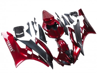 Wholesale 2006-2007 Yamaha YZF 600 R6 Motorcycle Fairing - Red Matte Black