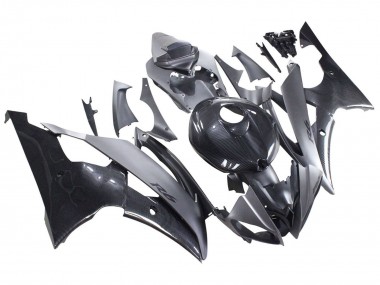 Wholesale 2008-2016 Yamaha YZF 600 R6 Motorcycle Fairings - Grey Black Carbon Fiber Style