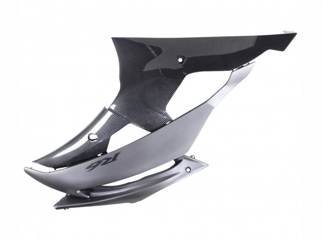 2008-2016 Yamaha YZF 600 R6 Motorcycle Fairings - Grey Black Carbon Fiber Style