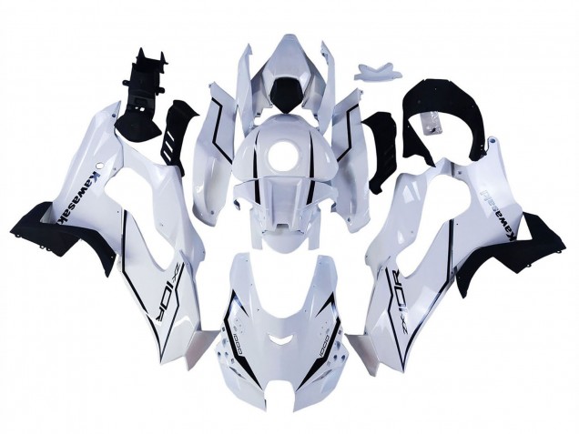 2021-2025 Kawasaki ZX10R Motorcycle Fairings - White Black