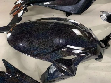 Wholesale 2019-2022 Kawasaki ZX6R Motorcycle Fairings - Black Rainbow