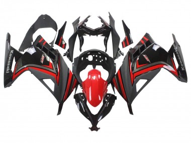 Wholesale 2013-2024 Kawasaki EX300 Motorcycle Fairings - Red Black